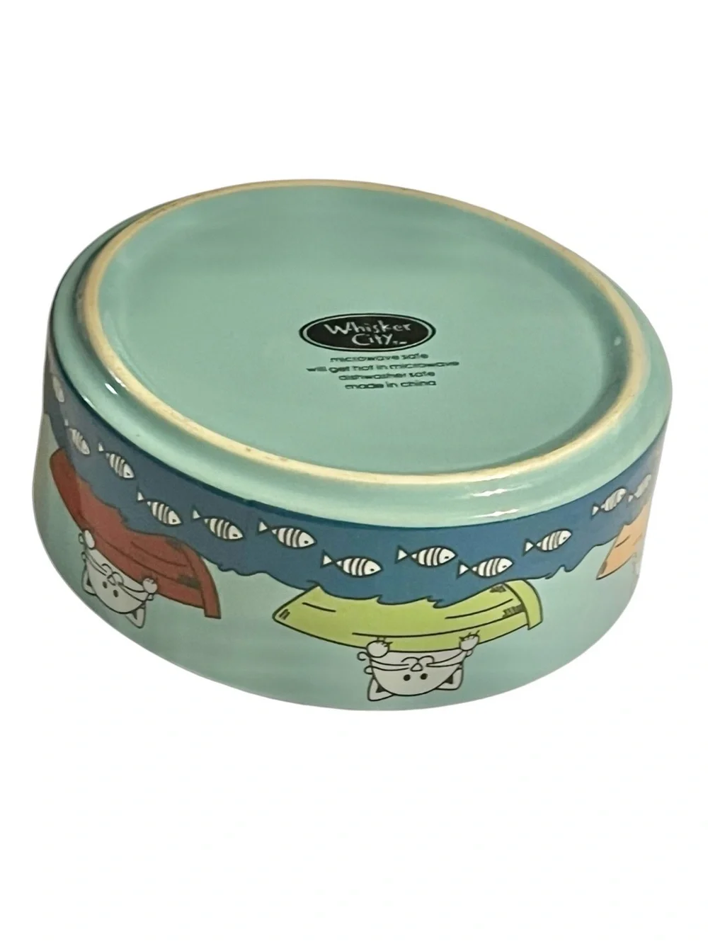 Whisker City aqua ceramic